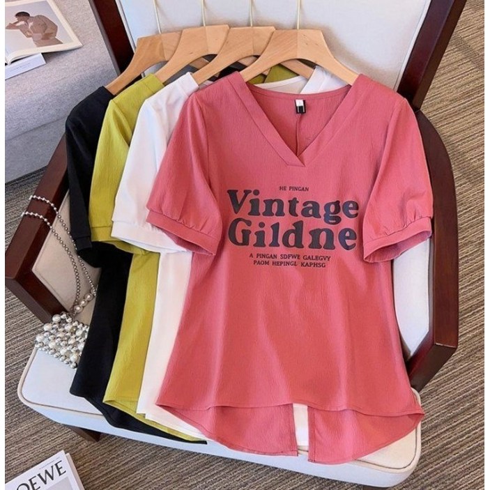 [다즈몰]조슈아브이넥반팔/여성 여름 레이어드 티셔츠