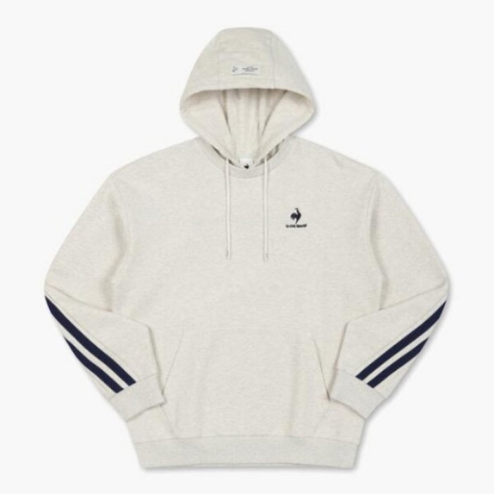 르꼬끄 후드티 TQT QP323THD91WMG 선데이 후드티  WHITE MELANGE