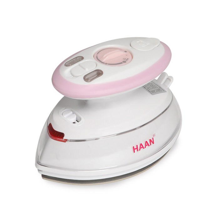 한경희 미니 스팀다리미 HS90C 250도 여행용 핸디스팀다리미, 러블리핑크