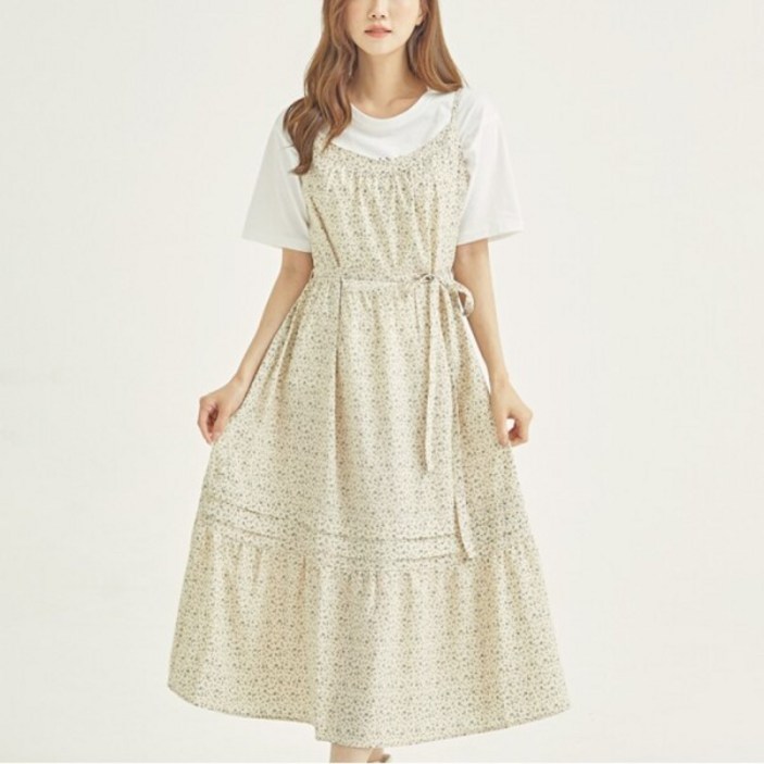 로엠비노출 로엠 잔꽃 뷔스티에 원피스 RMOWB37R14T