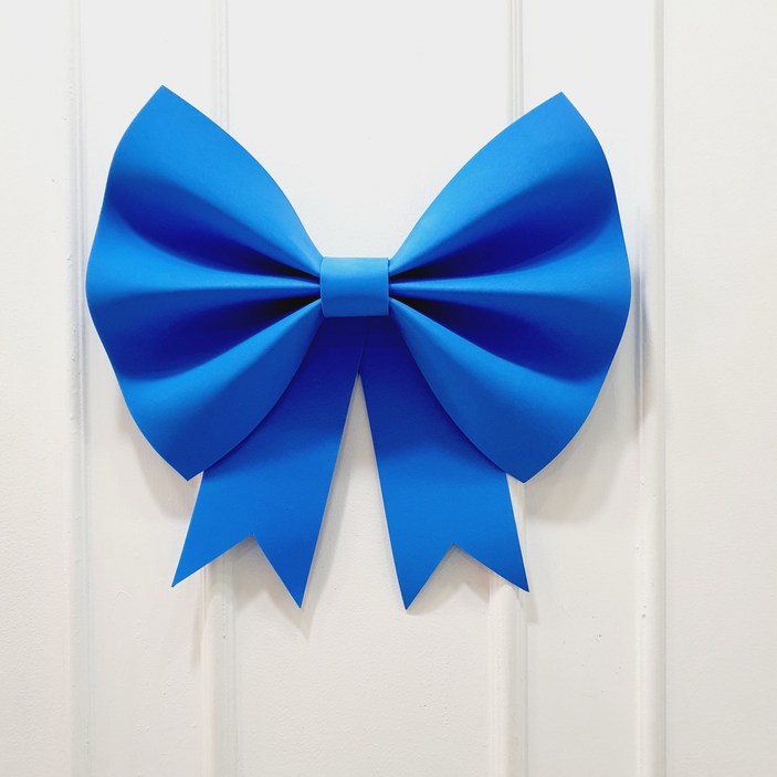 감성 크리스마스 캠핑용품 소품 리본 소품, 1개, 파랑