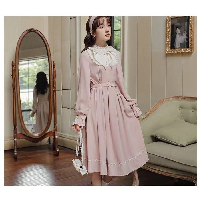JoYouth 공주풍 원피스 레트로원피스 복고풍의상 개화기의상 중세시대 드레스 레이스 경성의복 프렌치
