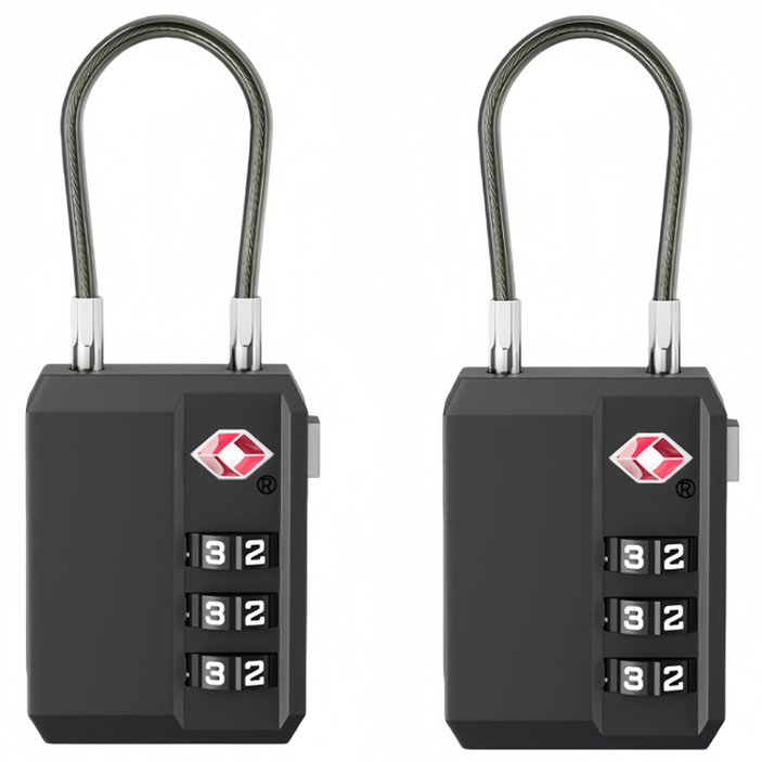 TSA 자물쇠 캐리어 자물쇠 와이어 자물쇠