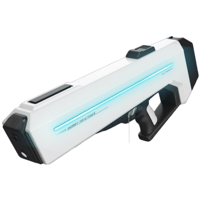 신형 자동급수 펄스 전동물총 대용량 자동분수 12M 사거리 워터파크 어린이 성인 워터건 Electric Water Gun 워터밤, 회색 조명/자흡, 1개