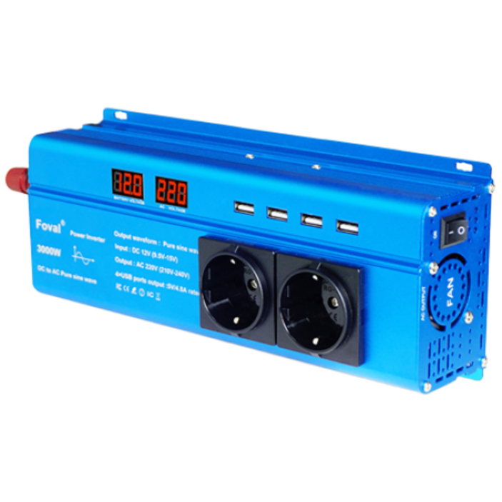 루앤 순수정현파 차량용 인버터 12V 220V 캠핑용 차박 한국형 KC인증, 1개