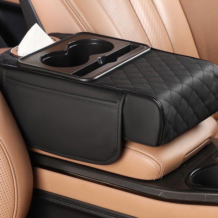 소울랜드 차량용 팔걸이쿠션 수납함 팔걸이 팔받침대 팔거치대 컵홀더
