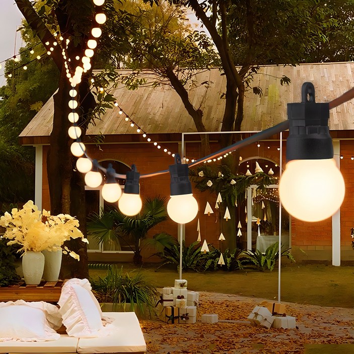 21세기트랜드 LED THE 큰 앵두 줄전구 10구 + 어댑터 + 3m 리드선 세트, 화이트캡 + 전구색, 10구, 1개