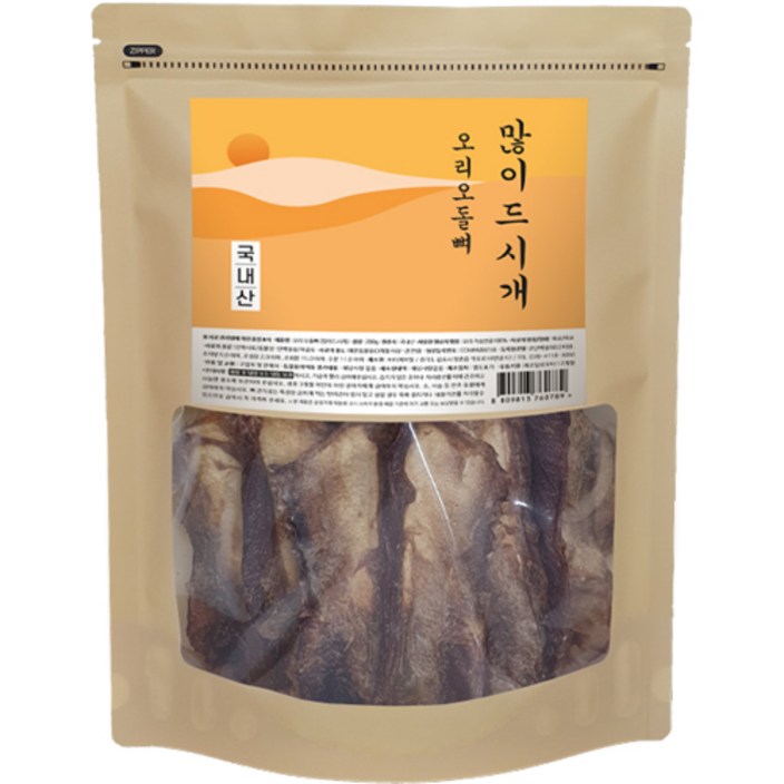 많이드시개 강아지 대용량 수제간식, 오리오돌뼈, 200g, 1개 많이드시개 강아지 대용량 수제간식, 오리오돌뼈, 200g, 1개