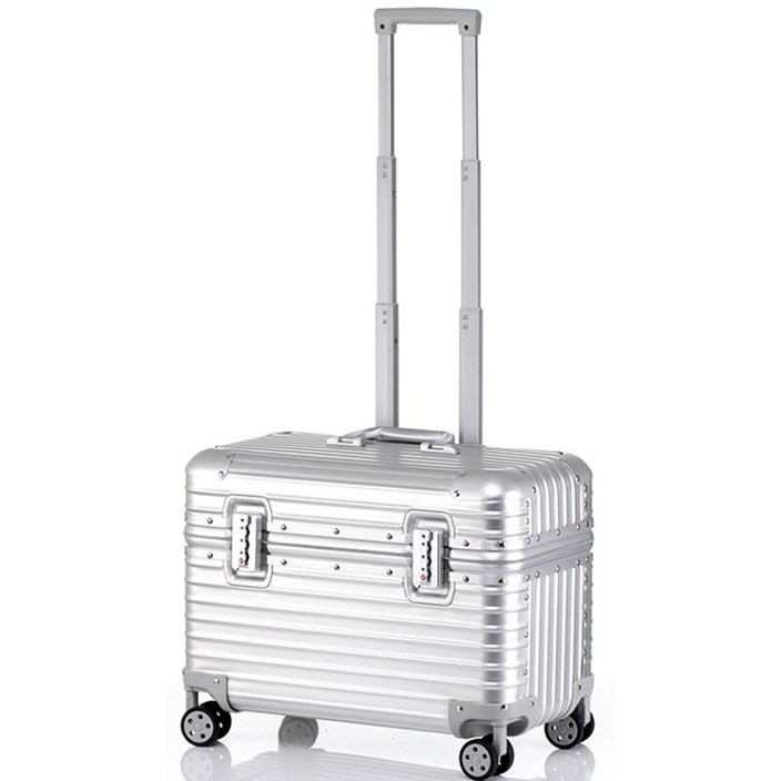 풀 알루미늄 파일럿 기내용 승무원 캐리어