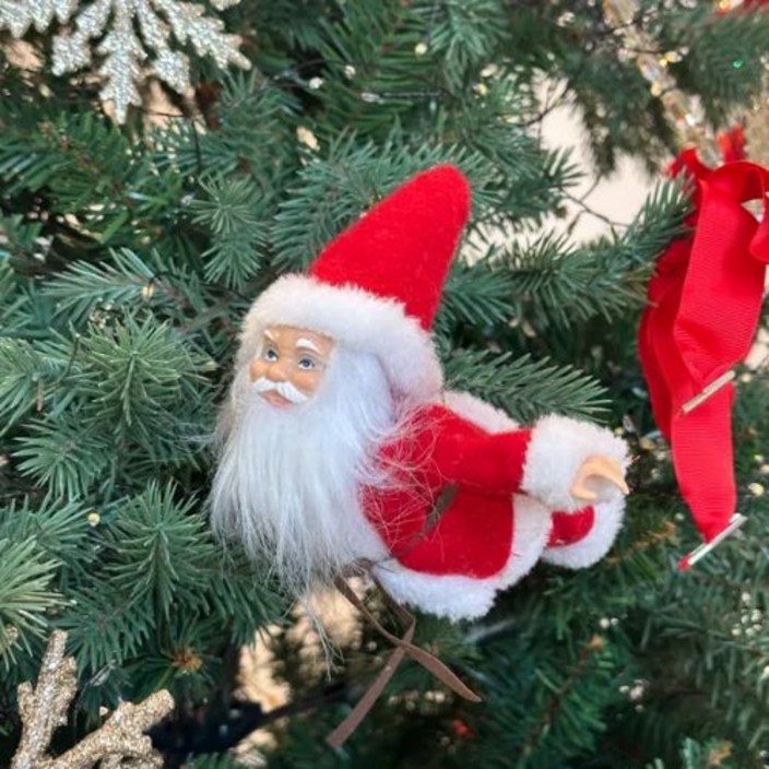 호두네잡화점 크리스마스 비행 산타 트리 오너먼트 장식