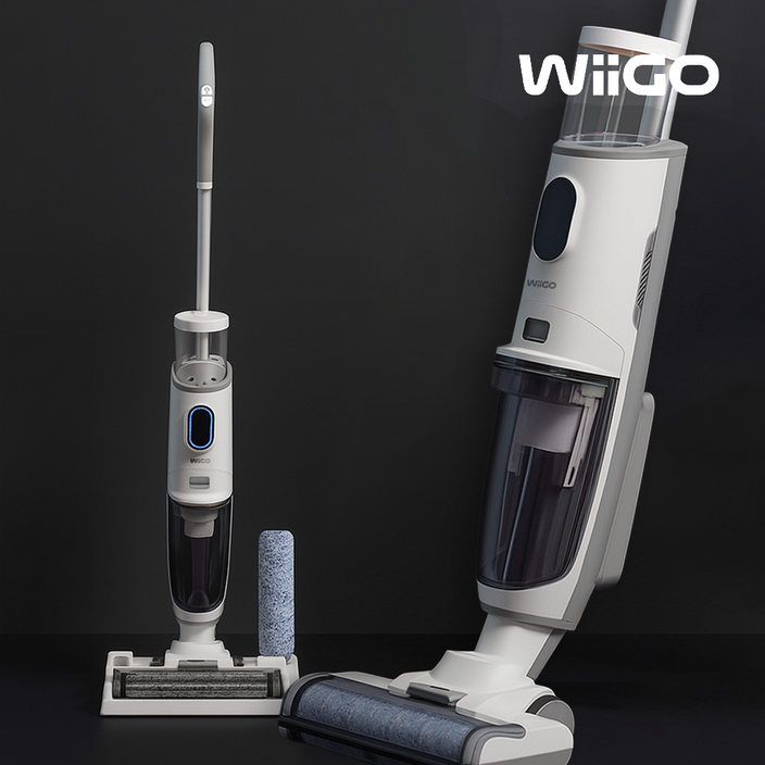 위고 건습식 올인원 아쿠아 청소기 W3CW 물걸레 진공 무선 라면 습식 물청소 스탠드