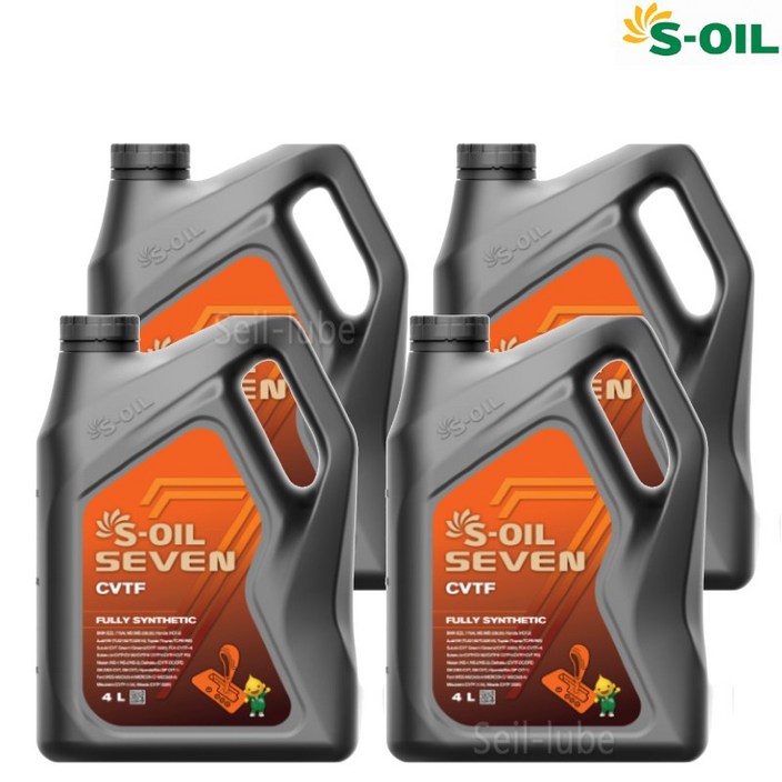 SOIL 세븐 CVTF 4L x 4개 1박스 16리터 100합성 CVT 미션오일 르노 NS3,토요타 WS,혼다 HCF2,GM DEXCVT
