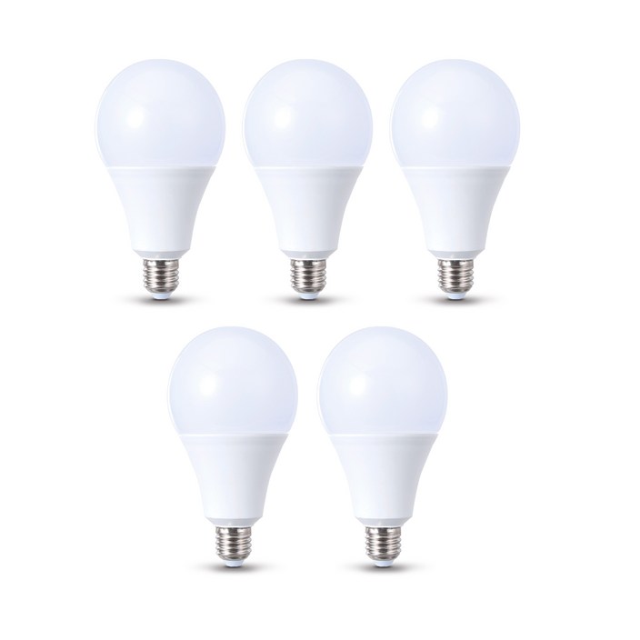 삼영전기 LED 전구 E26, 2등급 15W주광색흰빛, 5개