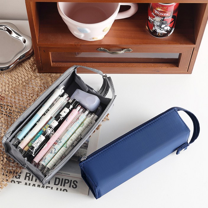 유그레잇 천 필통 2p 초등 중학생 고등학생 대학생, 2개, 그린