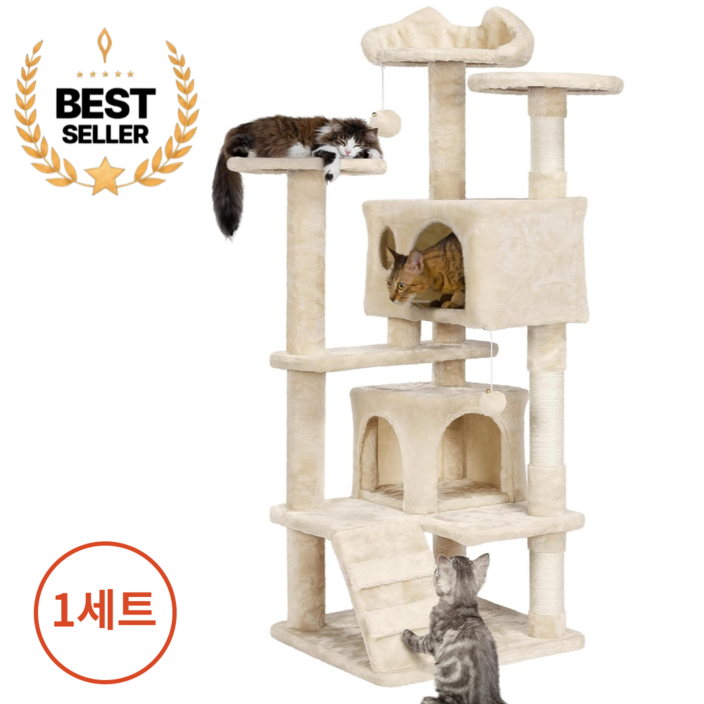 츄츄냥 고양이 대형 원목 캣타워 숨숨집
