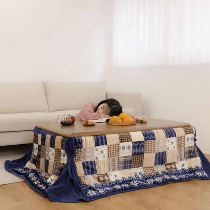 지이라이프 장방형 난방테이블 KOW120, 네추럴