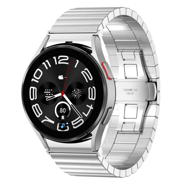 갤럭시워치 7 6 5 4 메탈 스트랩 나비 버클 40 44 43 47 클래식 프로