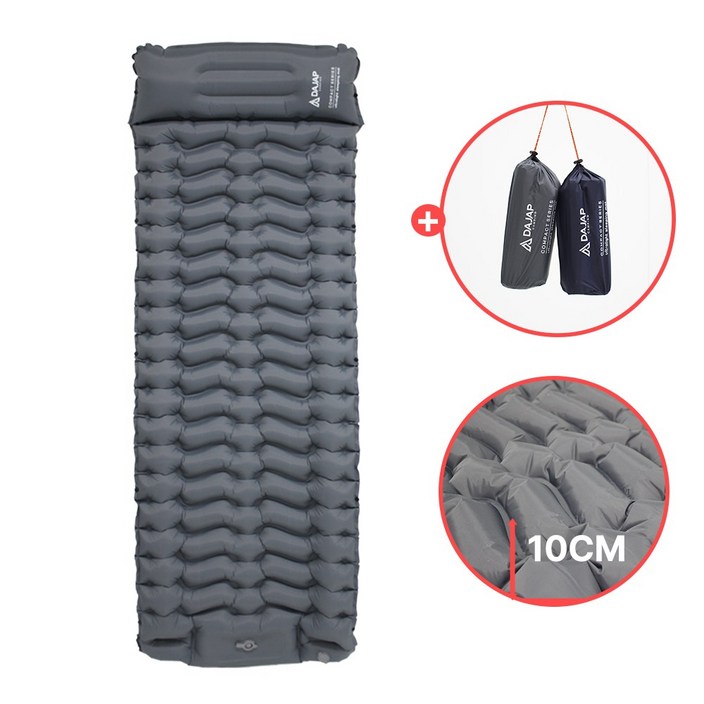 다잡 캠핑매트 에어매트 백패킹 발포 자충 매트 경량 싱글