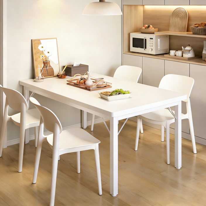 Kurua 철제 다용도 4인 식탁 LPM사각 테이블