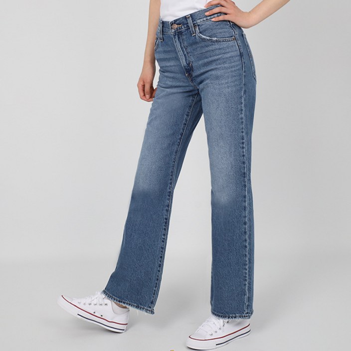 리바이스 여성 청바지 미드라이즈 배기 부츠컷 A34950001