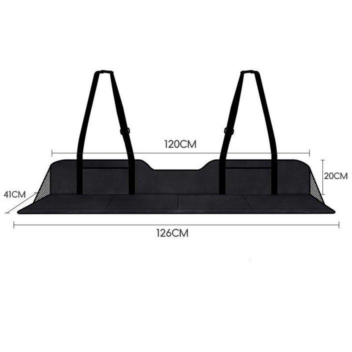 라이프 이지 뒷좌석 평탄화 확장보드 차박매트 2세대  수납가방 세트, 블랙