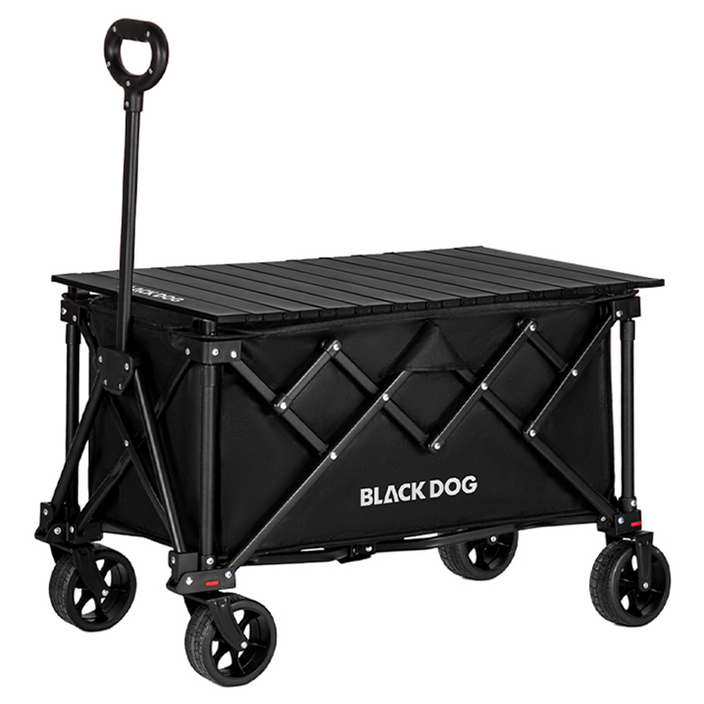BLACKDOG 접이식 캠핑 웨건 + 테이블 상판 세트