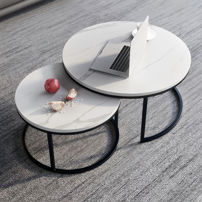 대리석거실테이블 8060CM 원형티테이블