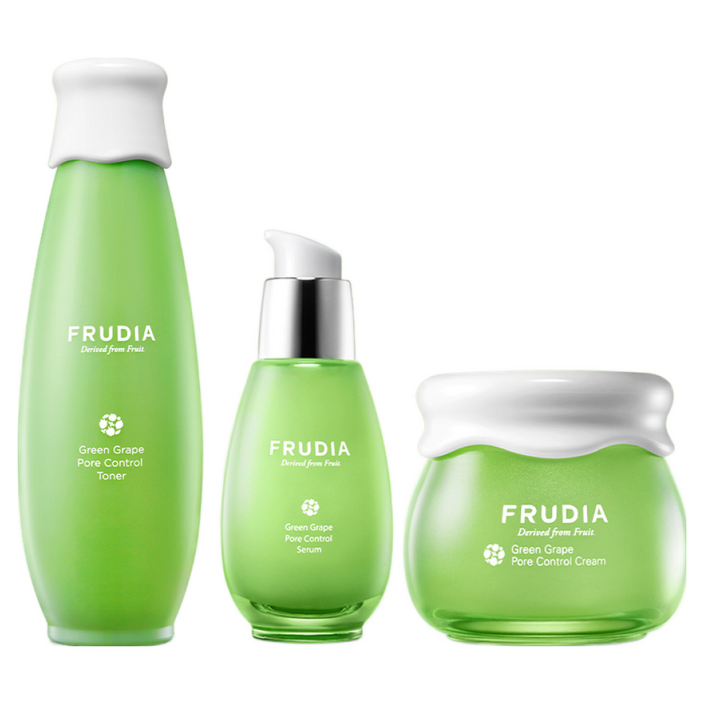 모공관리 후르디아 청포도 포어 컨트롤 토너  세럼  크림, 3종 세트, 1세트