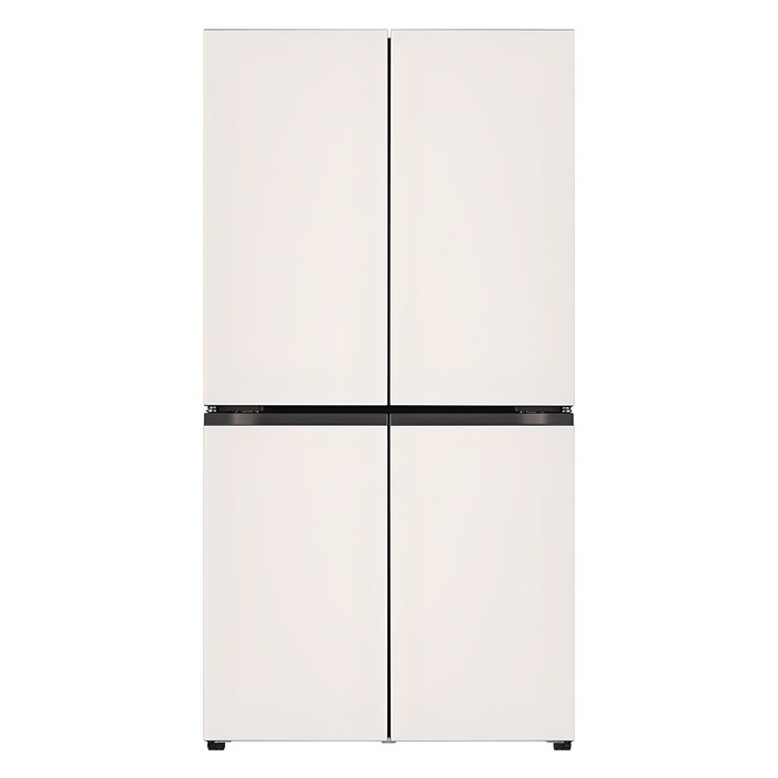 색상선택형 LG전자 오브제컬렉션 870L 베이직 상냉장 하냉동 프리스탠딩 4도어 메탈 디오스 냉장고 방문설치