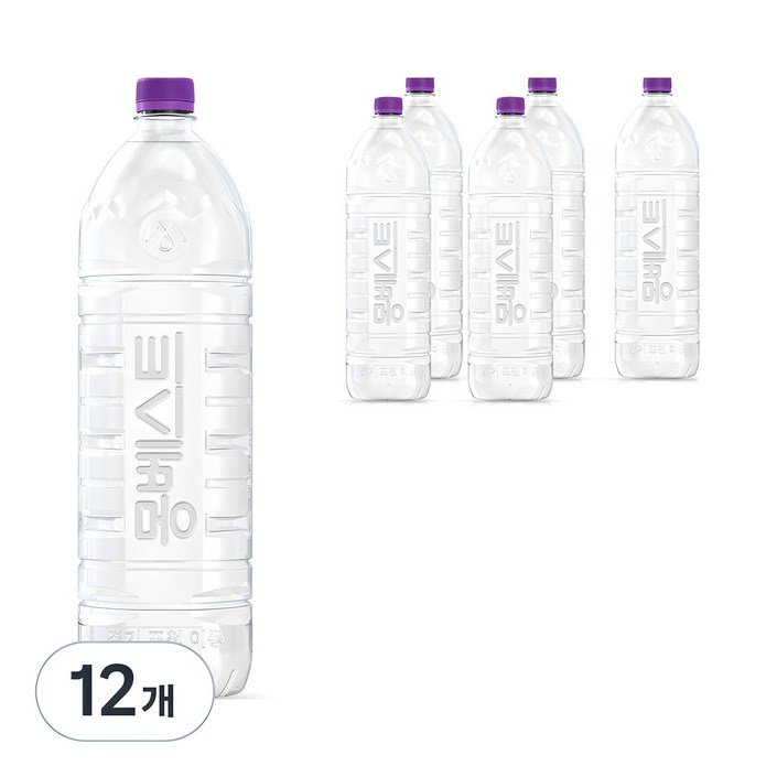 몽베스트 위드어스 무라벨 생수, 2L, 12개