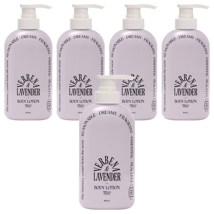 오디드 밀크인세라 퍼퓸 바디로션 버베나라벤더향, 500ml, 5개