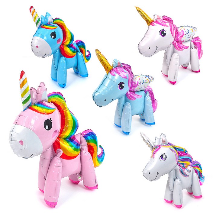 파티쇼 입체풍선 유니콘 은박풍선 5종세트