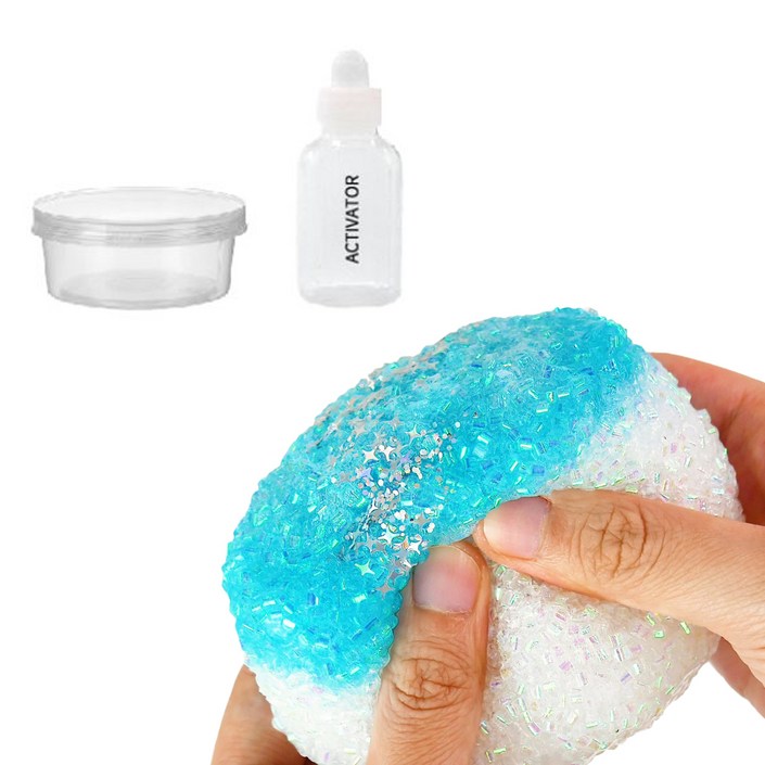 팔레트슬라임 밀키웨이 액체괴물 200ml 세트, 화이트  블루, 1개