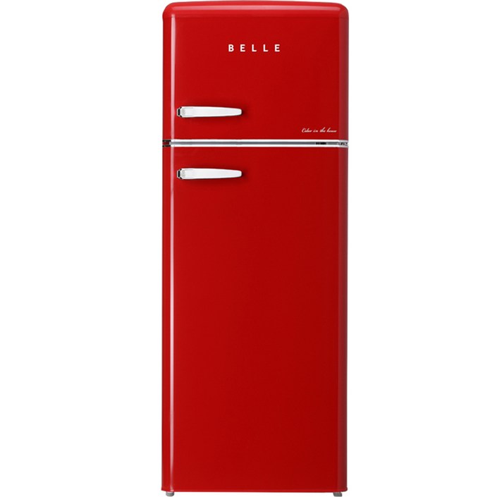 BELLE 레트로 글라스 소형 냉장고 211L 방문설치, RD22ARD