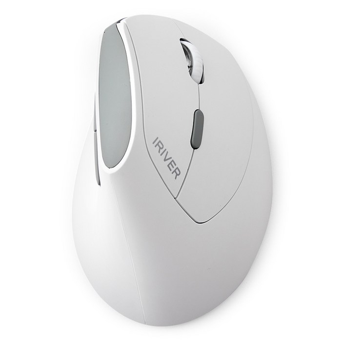 아이리버 남성용 손목보호 큰손 무선 버티컬 마우스 EQwearGentleman Vertical Grip EV19, EQwearGentleman Vertical Grip EV19, 화이트