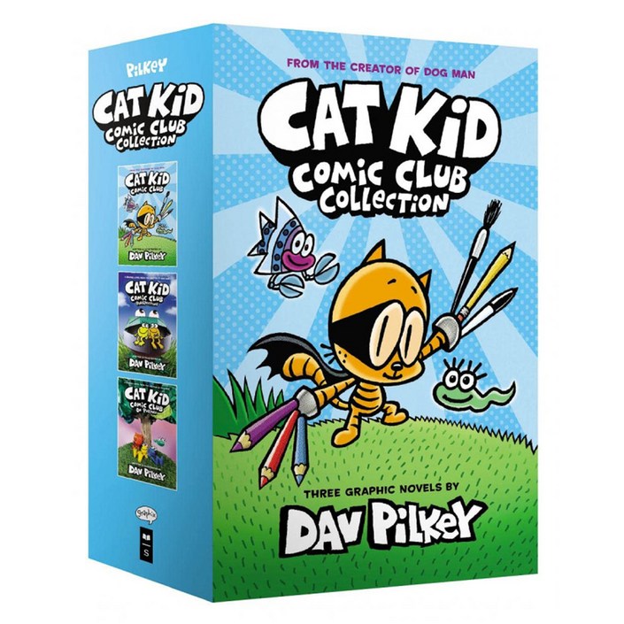 The Cat Kid Comic Club Collection From the Creator of Dog Man 13 Boxed Set