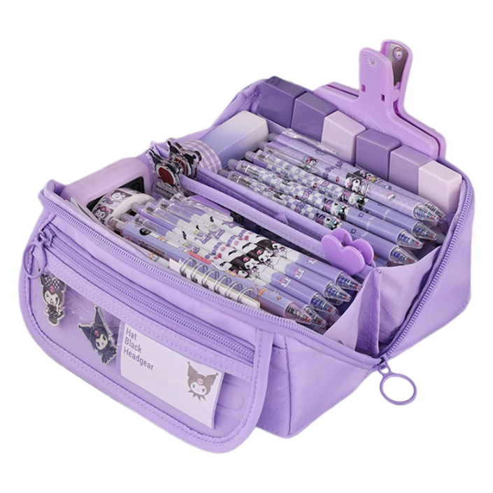 동아피엠에스 대용량 180도 필통 다용도 수납 펜 파우치 케이스 필통