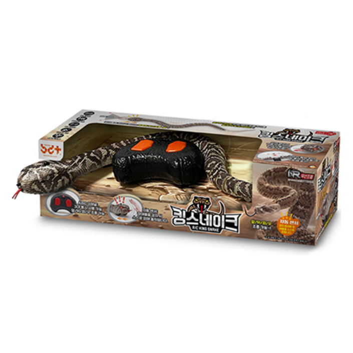 반디 RC 움직이는 킹 스네이크 무선 조종완구, 혼합색상, 1개