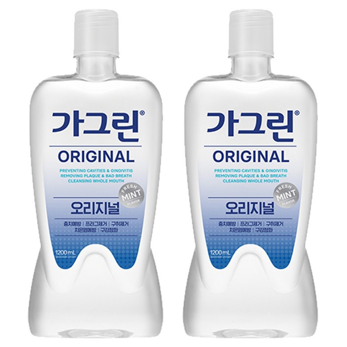 가그린 오리지널 구강청결제, 1.2L, 2개