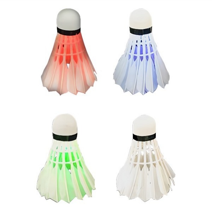 스포홀릭 LED 야광 셔틀콕, 랜덤 발송, 4개입, 1개