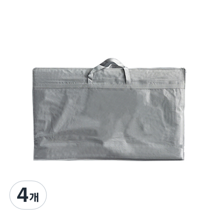 더베딩샵 3단 접이식 매트리스 전용 보관가방 퀸, 그레이, 4개