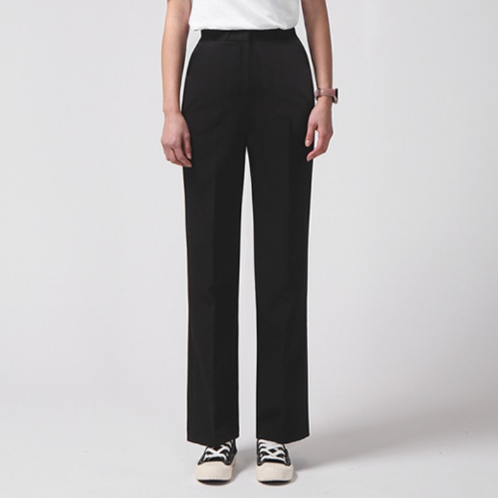 레몬소울 여성용 롱/숏 기장 밴딩 스판 링클프리 일자 슬랙스 6791