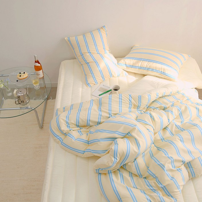 플로라침구 러닝소프트 세미마이크로 먼지없는 차렵이불  베개커버 세트