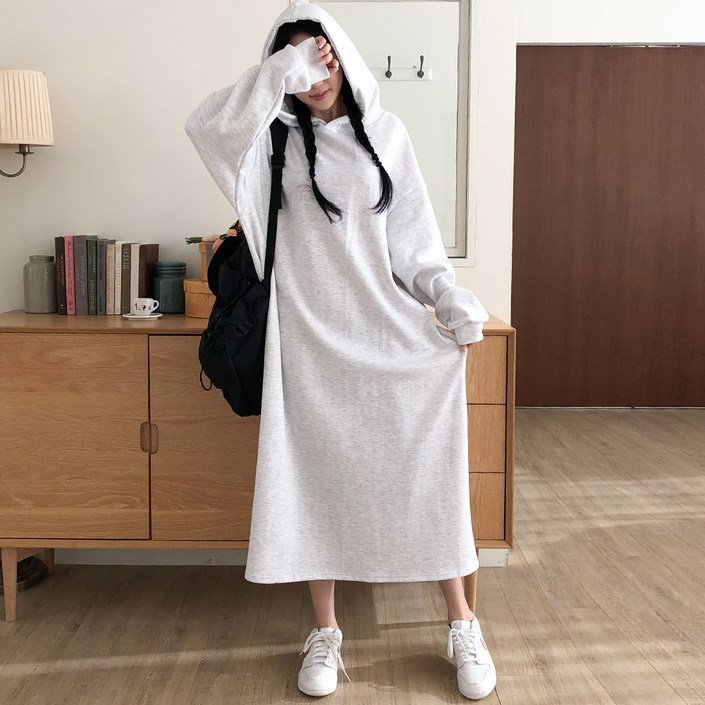 투데이앤룩 허그 빅사이즈 후드 롱원피스 투데이앤룩 허그 빅사이즈 후드 롱원피스