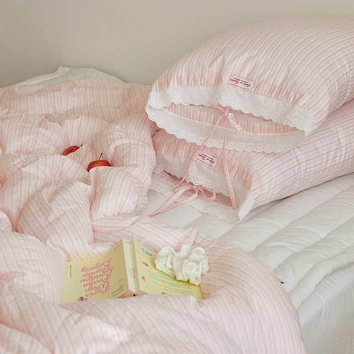 마틸라 리틀슬리피 60수 아사 순면 레이스 차렵이불