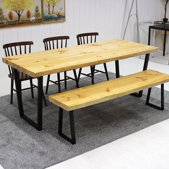 라디에타파인 우드슬랩 원목 스타벅스 테이블 40 x 800 x 2000 mm 고객직접설치