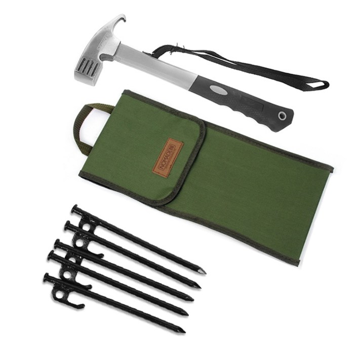 노마드 스트롱 해머  갈고리 고강도 단조팩 20cm  팩해머 케이스 세트