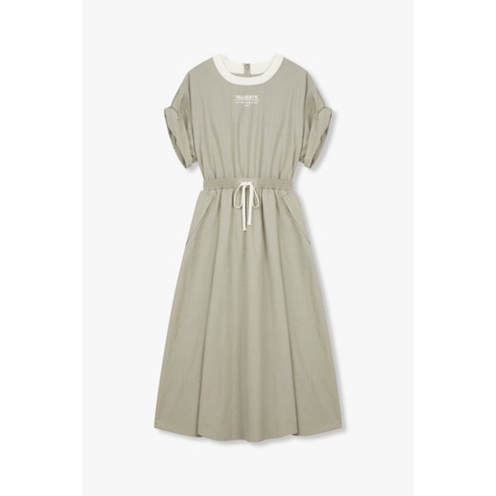 매장정품 VOV 보브 [VOV] 스트링 밴드 롤업 숏 슬리브 드레스 7124337101 1191225