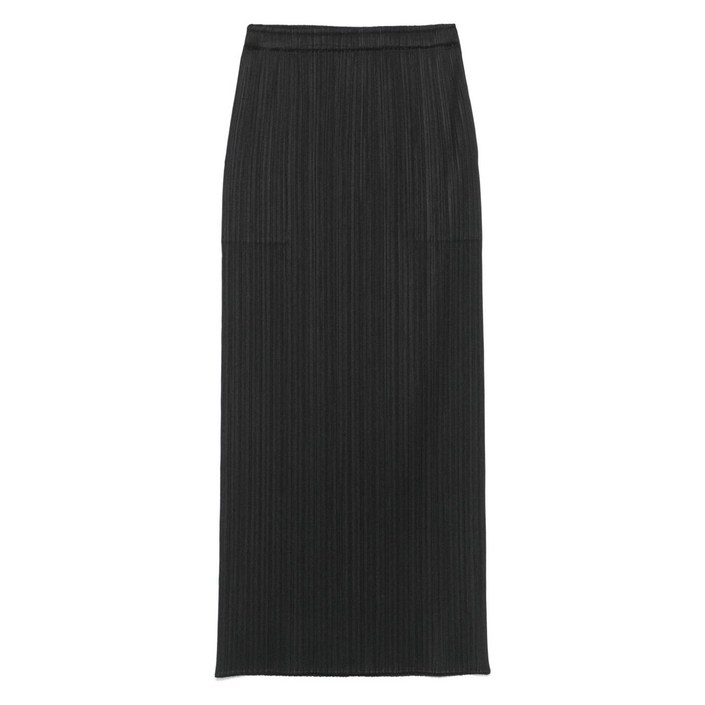 플리츠플리즈이세이미야케 플리츠 미디 스커트