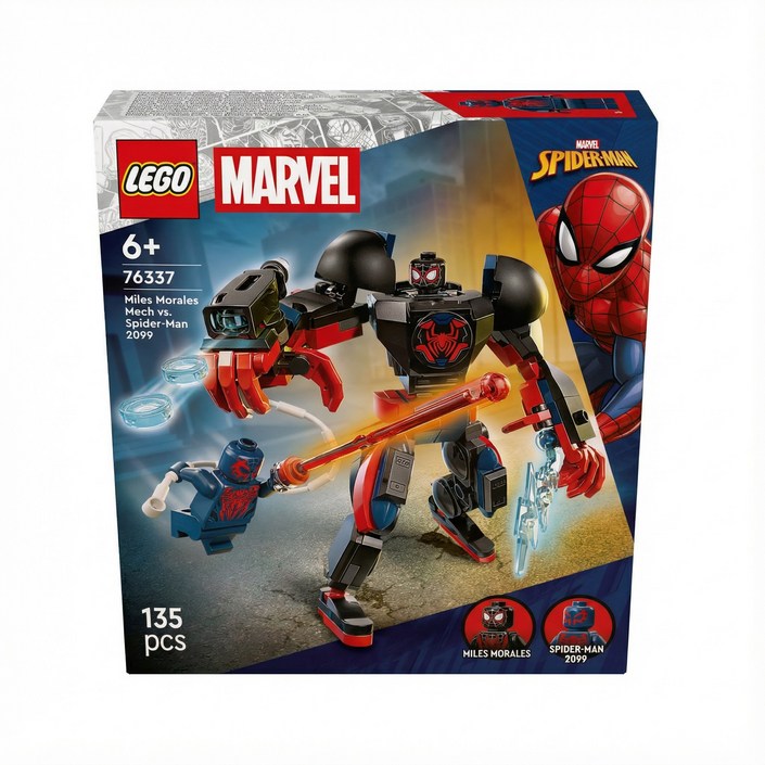 레고 슈퍼히어로 마블 마일스 모랄레스 로봇 대 스파이더맨 2099 SG76337, 1개